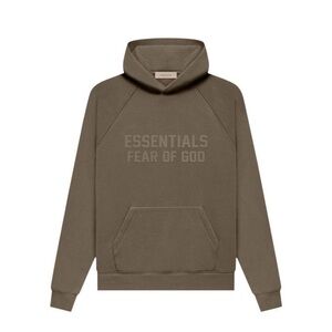 *NWT* Essentials Fear of God Hoodie / Wood / Unisex Size XS